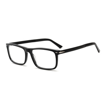 Men Cristal Eyeglasses: Dennis - Black - SpecSMART Eye Clinic (Diagonal View)